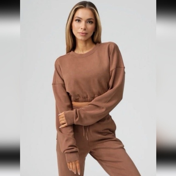 Buff Bunny Luxe Crop Sweatshirt - Picture 9 of 10